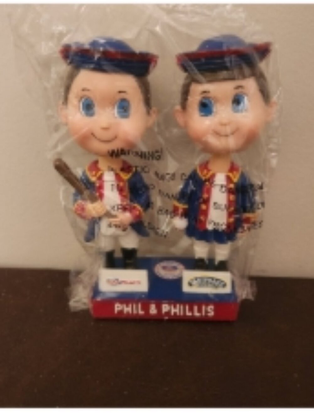 Vintage 2003 Phil & Phillis Bobble Head Set Philadelphia Phillies (NEW)